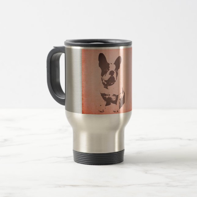 Voyage de bulldog en France Mug (Devant gauche)