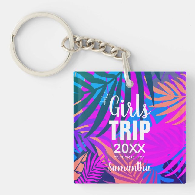 Voyage de filles tropicales avec Couronne, Année & (Devant)