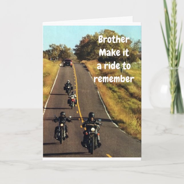 **VOYAGE DE FRÈRE** SUR SA CARTE "ANNIVERSAIRE" (Devant)