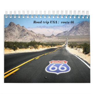 Voyage de l'itinéraire 66 de calendrier