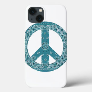Voyage de paix Hippy Bandanna Connexion Coque Turq