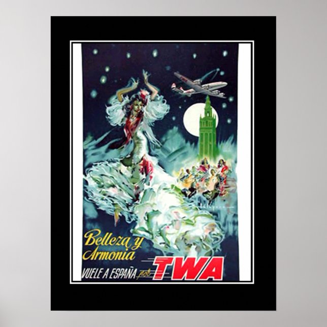 Voyage en Espagne Poster vintage (Devant)