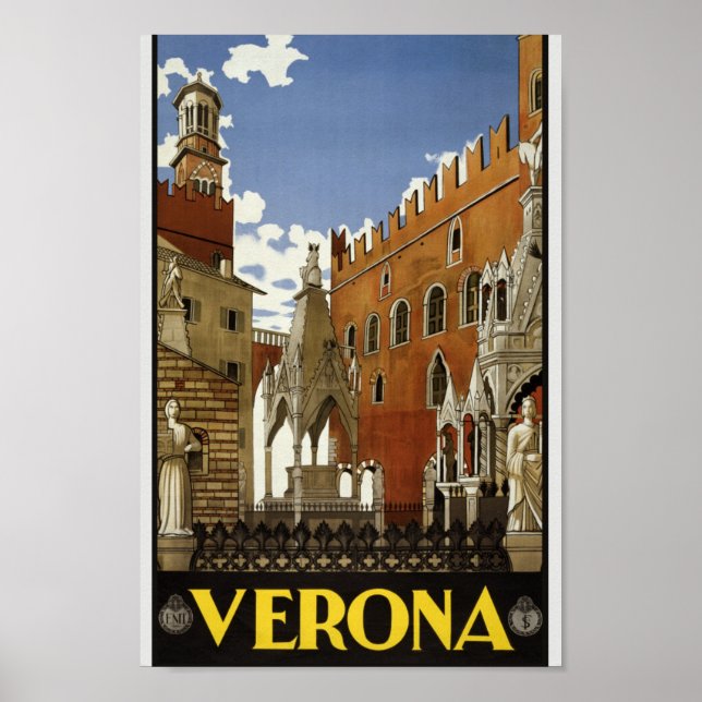 Voyage en Italie - Vérone Poster vintage (Devant)