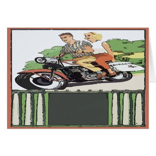 Voyage en moto (Devant horizontal)