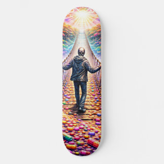 Voyage en skateboard sur le pont psychédélique