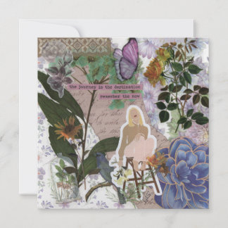 Voyage est la carte de voeux Destination Flat