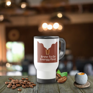 Voyage Illustration de café vapeur Voyage/Commute Mug