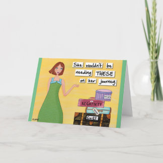 Voyage léger - Carte d'art d'inspiration