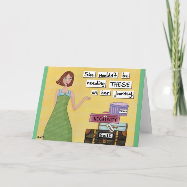 Voyage léger - Carte d'art d'inspiration (Devant)