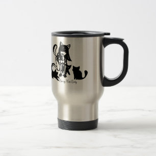 Voyage Madame folle Travel Mug de chat