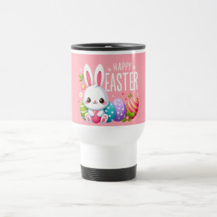 Voyage Mignonne, rose Joyeux lapin de Pâques Mug