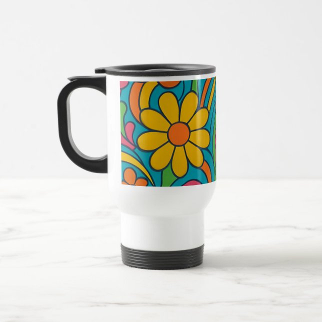 VOYAGE " MUG DE CAFÉ FLORAL" (Gauche)