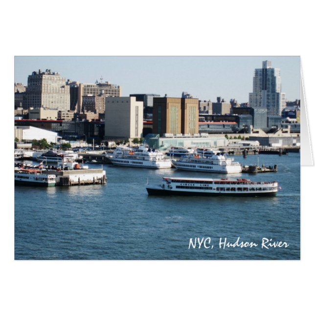voyage NYC le fleuve Hudson de g/nc Artisanware (Devant horizontal)
