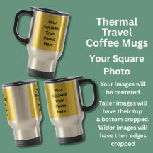 Photos de votre train Carré sur Travel Mug