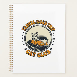 Voyage Road Trip Chat Amoureux de Chats T-Shirt Ar