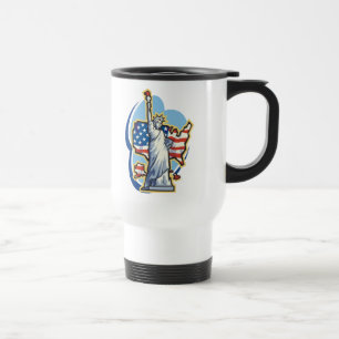 Voyage Statue De Liberty Travel Mug