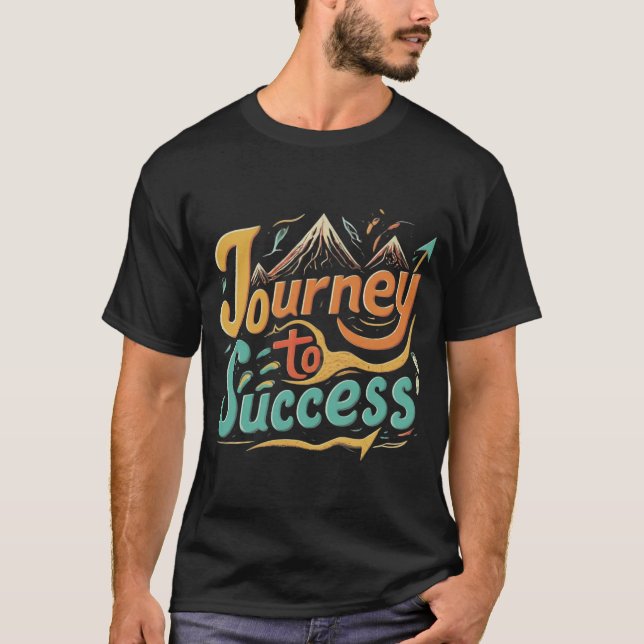 Voyage vers le succès Design T-shirt homme (Devant)