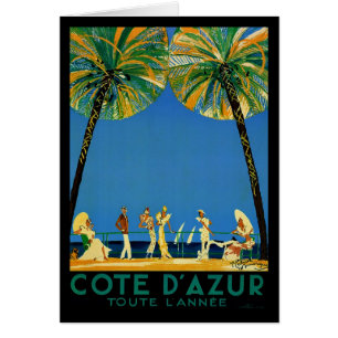 Voyage vintage de Français de Cote d'Azur