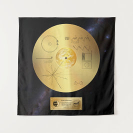 Voyager 1 Goldener Datensatz - Band Wandteppich