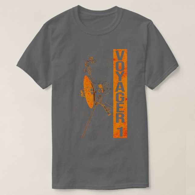 Voyager 1 Interstellare Space Probe 5 T-Shirt (Design vorne)