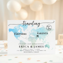 Voyager de Partenaires à Parents Carte Baby shower