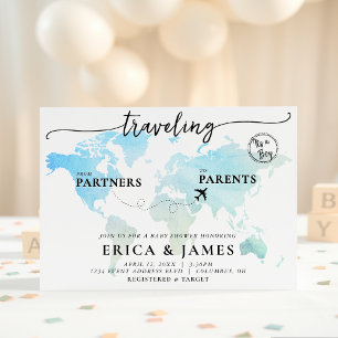 Voyager de Partenaires à Parents Carte Baby shower