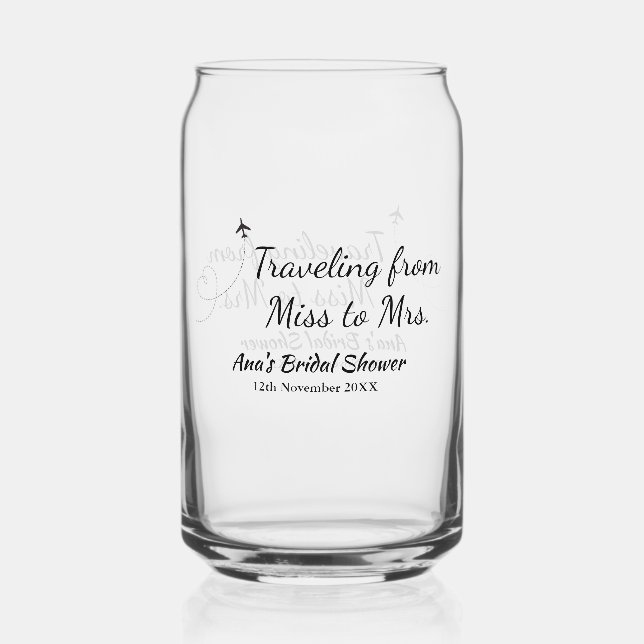 Voyager douche nuptiale ajouter nom date de manque (Recto)