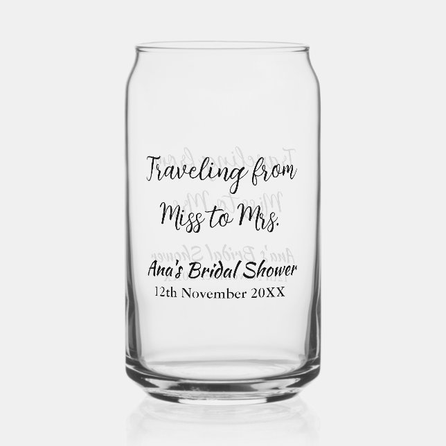 Voyager douche nuptiale ajouter nom date de manque (Recto)