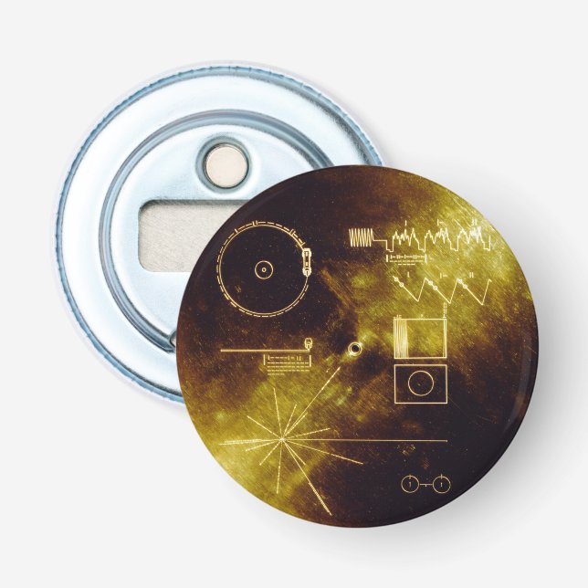 Voyager Golden Record Flaschenöffner (Vorderseite)