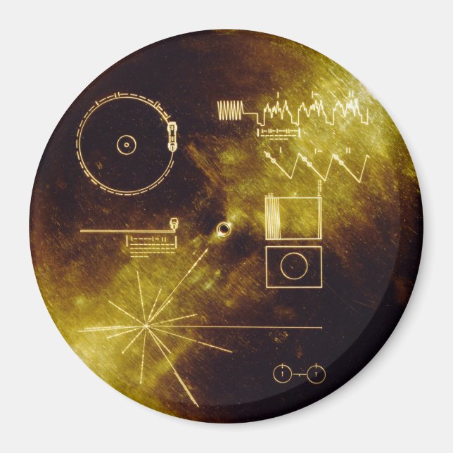 Voyager Golden Record Magnet (Vorne)