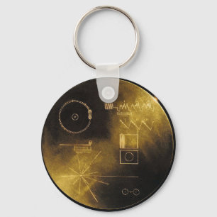 Voyager-goldene Aufzeichnungs-Schlüsselanhänger Schlüsselanhänger