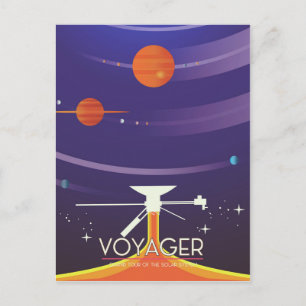 Voyager Grand Tour Science poster Postkarte