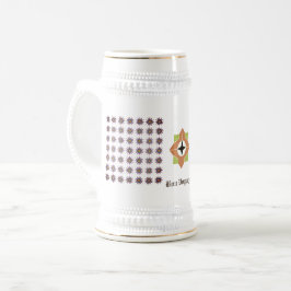 Voyager-Tasse (weiß/Gold) Bierglas
