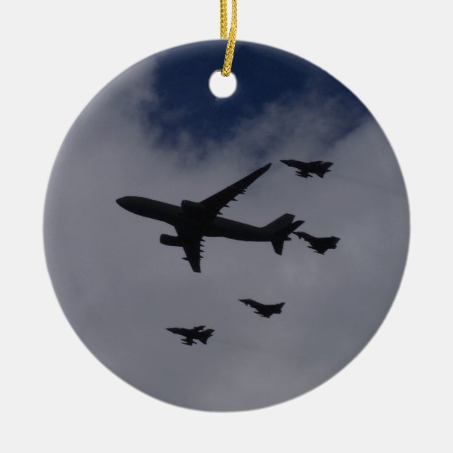 Voyager und Taifune Keramikornament (Vorne)