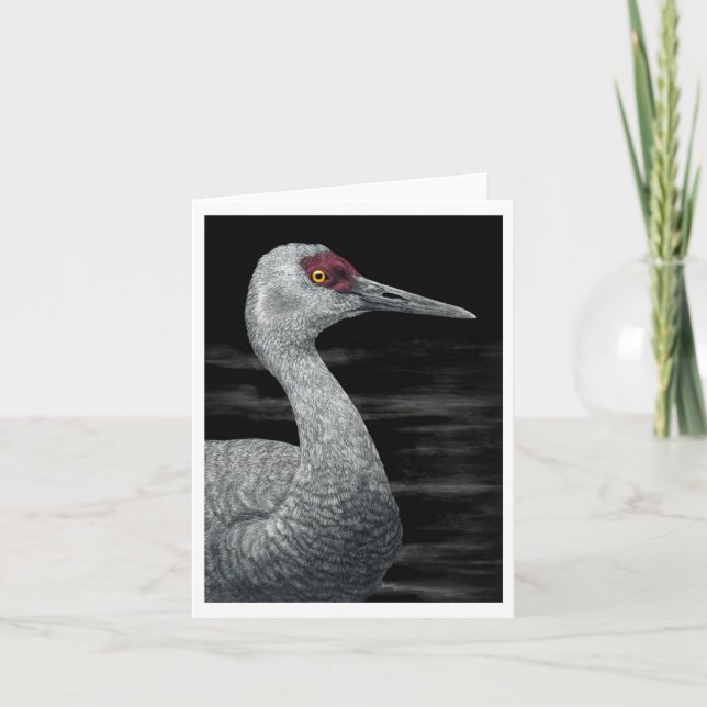 "Voyageur Ancien" - Carte Sandhill Crane (Devant)