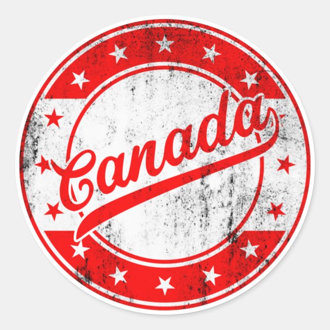 Voyageur mondial - Autocollant Canada (Devant)
