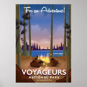 Voyageurs National Park Minnesota Reiseplakat Poster