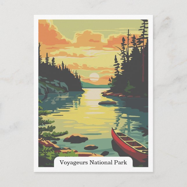 Voyageurs National Park, Minnesota USA Postkarte (Vorderseite)