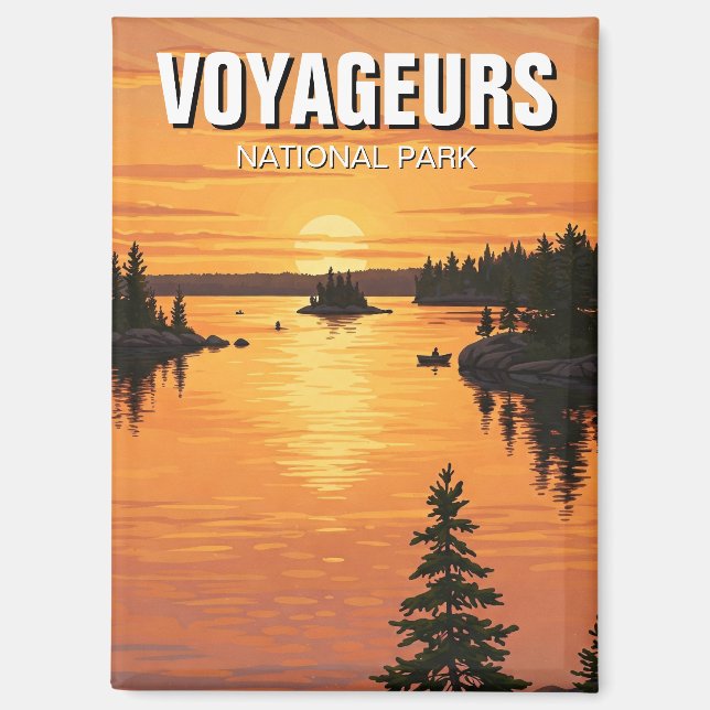 Voyageurs Nationalpark Minnesota Magnet (Vorderseite)