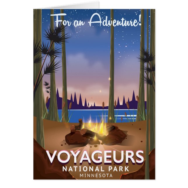 Voyageurs Nationalpark Minnesota Reiseplakat (Vorne)