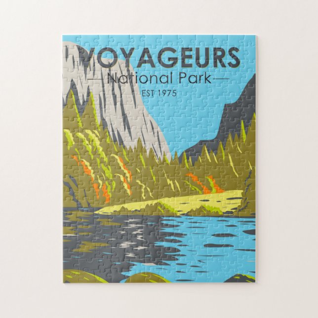 Voyageurs Nationalpark Minnesota Vintag (Vertikal)