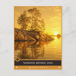 Voyageurs-Nationalpark   Minnesota Vintage Postkarte
