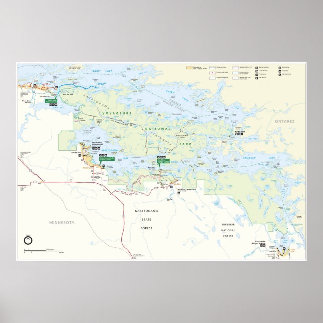 Voyageurs Nationalpark Poster (Vorne)