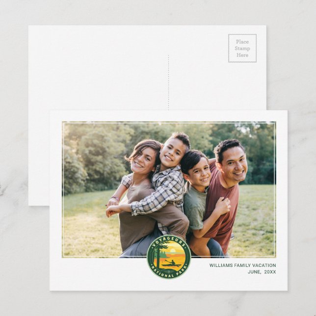 Voyageurs Nationalpark Postkarte (Vorne/Hinten)