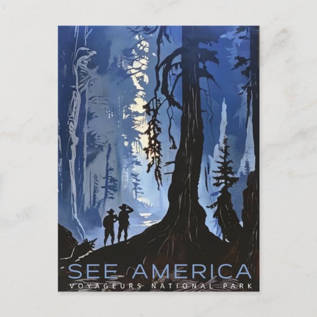 Voyageurs Nationalpark Postkarte (Vorderseite)