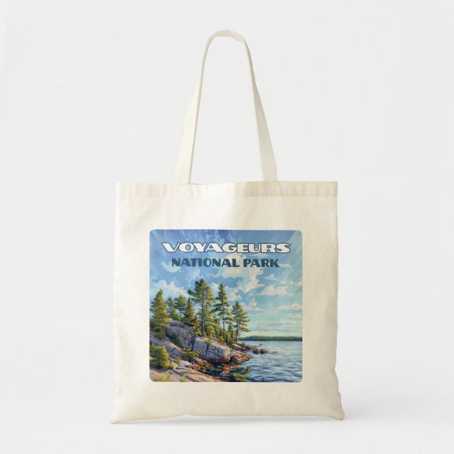 Voyageurs Nationalpark Rainy Lake Minnesota Tragetasche (Vorne)
