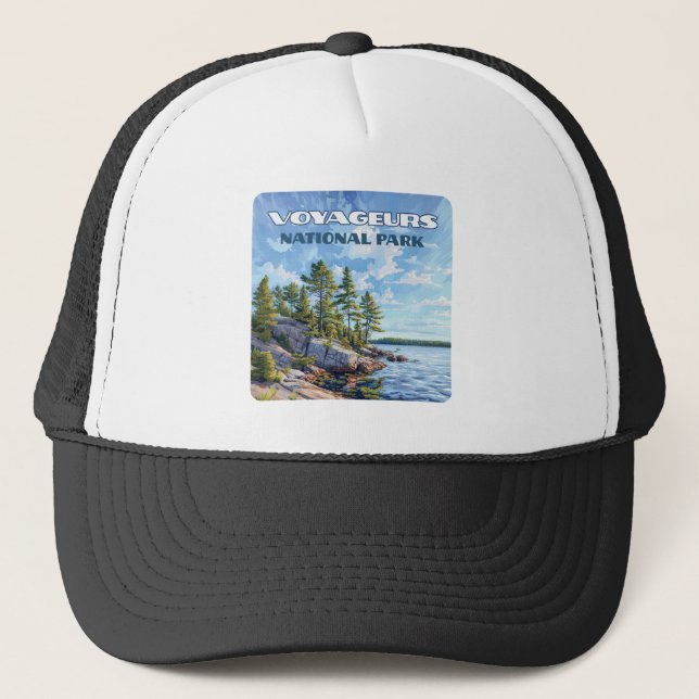 Voyageurs Nationalpark Rainy Lake Minnesota Truckerkappe (Vorderseite)