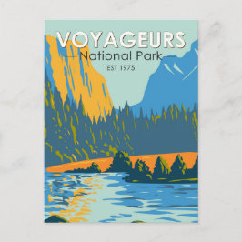 Voyageurs Nationalpark Vintag Postkarte