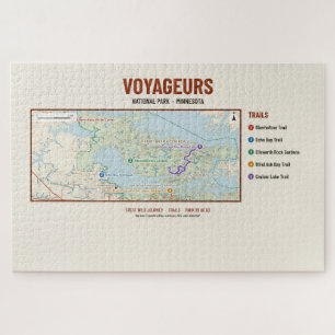 Voyageurs-Nationalpark-Wanderkarte-Rätsel