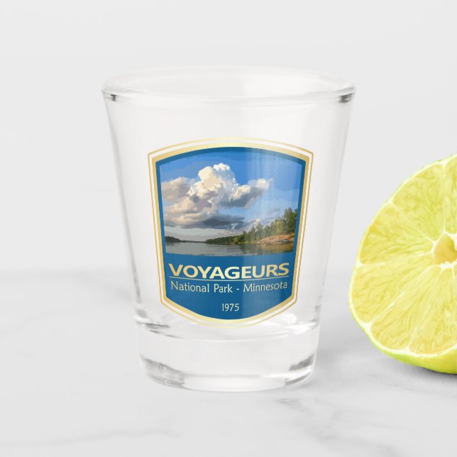 Voyageurs NP (PF1) Schnapsglas (Vorderseite)